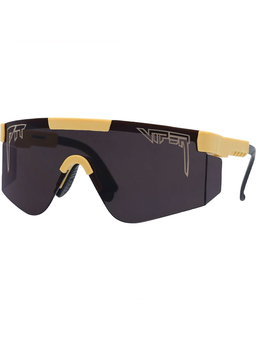 Pit Viper The Sandstorm Sunglasses Tan Black Sport Shield